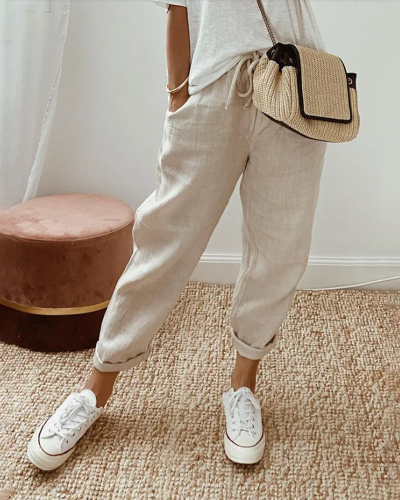 ROSA | ELEGANTE LEINENHOSE
