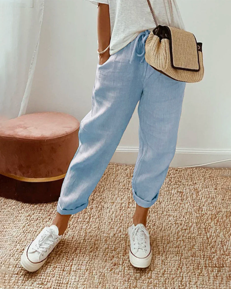ROSA | ELEGANTE LEINENHOSE