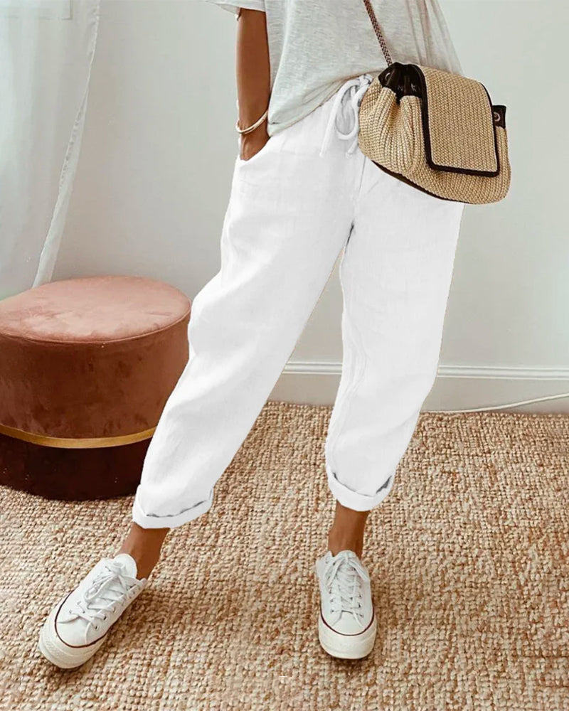 ROSA | ELEGANTE LEINENHOSE