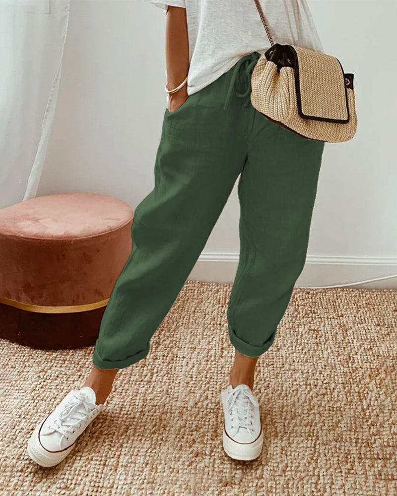 ROSA | ELEGANTE LEINENHOSE