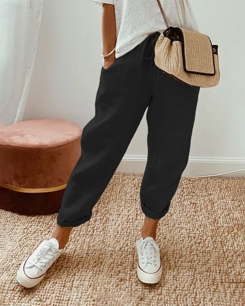 ROSA | ELEGANTE LEINENHOSE