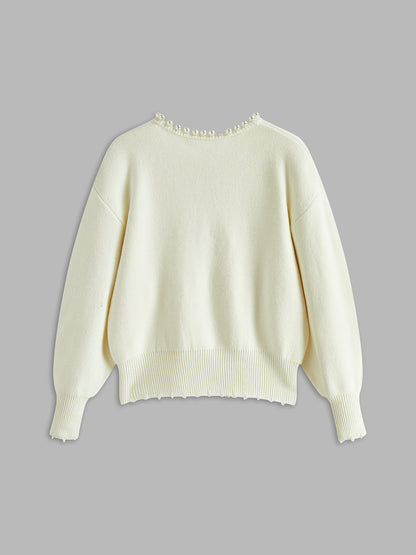 Pearl Edge Worn Cardigan